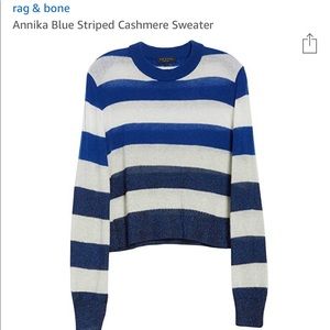 Rag & Bone Annika blue striped sweater